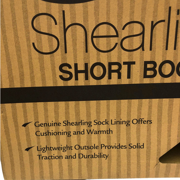 Sheepskin  Wool Shearling Lined Short Winter Boots Chestnut Brown Women's 6 - Picture 6 of 8